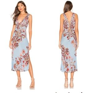 Free People Never Too Late Maxi Dress NWT Blue